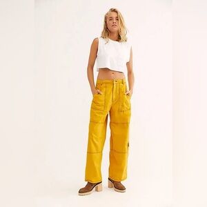 Free People Wide Leg Cargo Pants